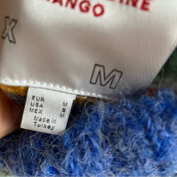 Leandra Medine x Mango wool blend colourful striped sweater - Picture 8 of 11